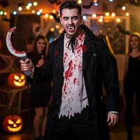 Vente en gros : Jouet couteau sanglant d'Halloween, arme factice réaliste (Machette, Faisceau, Hachette, Couteau à viande, Poignard) pour accessoire de fête cosplay zombie