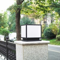 Lampe à pilier LED moderne étanche pour extérieur, cour, portail, porte, clôture, indice de protection IP55