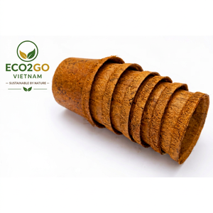 กระถางต้นไม้ใยมะพร้าว ECO2GO ย่อยสลายได้ เป็นมิตรกับสิ่งแวดล้อม ผลิตในเวียดนาม สำหรับใช้ในสวนและบ้าน - Product Image 1