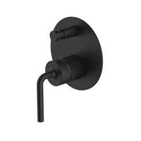 Robinet de douche électrique monocommande apparent Gramar G22Z226 pour usage hôtelier, corps en laiton, finition nickel, cartouche céramique