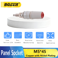 Bornier en cuivre pur M5 |   Connecteur banane 4 mm, plaqué nickel, accessoires pour prise de lanterne, borne à injection métallique