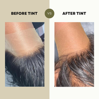 Custom Box Vegan Semi-permanent Light Medium Dark Brown Match Skin Tone Hidden Lace Tint Spray for Frontal Closure Wigs
