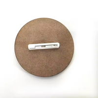 Badge nominatif en MDF personnalisé vierge double face pour sublimation, cadeaux promotionnels d'entreprise, portable, mode, taille personnalisée
