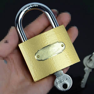 セキュリティチェーン ワールドトップブランド 高品質 ロングノーマルシャックル ソリッドブラス南京錠 - Product Image 6