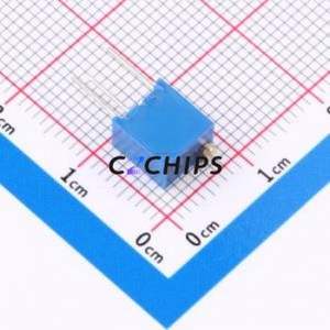 ตัวต้านทาน/โพเทนชิโอมิเตอร์แบบปรับได้สำหรับ3266W-104-LF ผ่านชิ้นส่วนรู (THT)-3P, ตัวต้านทาน6.8x4.7มม. 100Kohm 10% 500 250mw ppm/℃ - Product Image 2