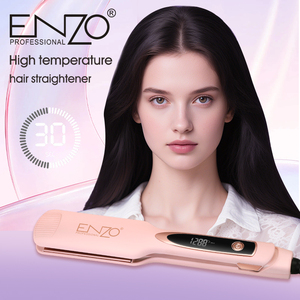 <span class=keywords><strong>ENZO</strong></span> Fast Heating PTC Heizplatte Breite Platte Ionic Flat Iron Profession eller Haar glätter mit einstellbarer Temperatur - Product Image 3
