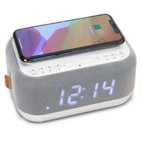 USB Digitaler Wecker Eingebauter drahtloser Bluetooth-Lautsprecher FM FM Clock FM Wireless Charger Radio