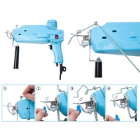 Pistolet à touffeter Machine à tapis électrique tissage flocage pistolet à main avec kit de coupe