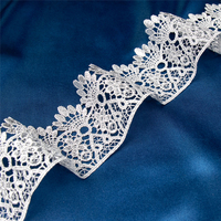 Fils métalliques argent or, broderie de couronne, tissu africain, garniture en dentelle, pour couture, vente en gros, 6cm de largeur