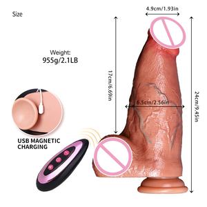Freihändiger Starker Saugnapf-Analdildo mit 10 Realistischen Stoßen, Weich & Wasserdicht - Product Image 3