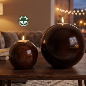 Ensemble vintage de 6 bols en céramique et verre avec couvercles en bois de Sheesham, écologiques, faits à la main, décoratifs et utilitaires, multi-usages pour herbes et épices - Product Image 3