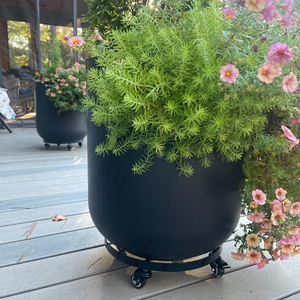 Grand chariot à plantes en métal, <span class=keywords><strong>support</strong></span> à plantes en fer robuste à <span class=keywords><strong>roulettes</strong></span>, chariot à plantes en métal avec <span class=keywords><strong>roulettes</strong></span> <span class=keywords><strong>pour</strong></span> le jardin - Product Image 4