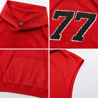 Sudadera sin mangas con capucha para hombre, diseño gráfico con logotipo personalizado, de alta calidad, estilo vintage, ligera, 210 g/m², de malla, para gimnasio y deportes.
