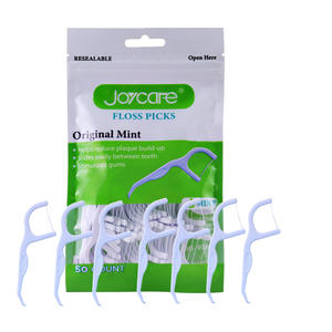 Cure-dents jetable de marque privée 50 pièces/sac choix de fil dentaire avec saveur de menthe pour les soins dentaires - Product Image 6