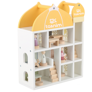 Jouets en bois pour <span class=keywords><strong>enfants</strong></span> musulmans personnalisés OEM, jeu islamique, maison de jeu de mosquée - Product Image 3