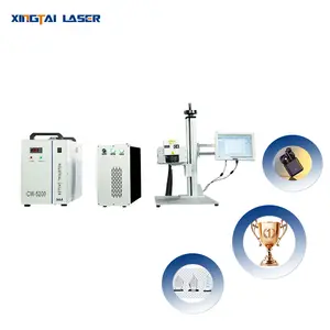 Mesin penanda Laser serat Uv mesin Laser pengukir Laser serat untuk kaca logam kayu kertas karet Mdf