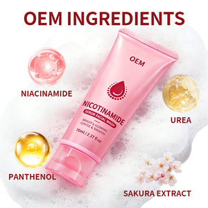 Sérum Nettoyant <span class=keywords><strong>Visage</strong></span> OEM à la Niacinamide 70ml Marque Privée Éclaircissant Doux Non Desséchant Moussant Rapidement - Product Image 4