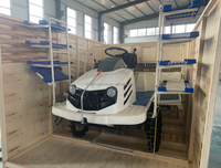 Essence 8 rangées d'équitation type transplanteur de riz à 6 rangs avec Essence et Diesel Avec 20HP Roue Type Machine De Planteur De Riz Avec Siège