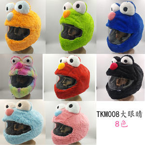 Simpatici cartoni animati disegni Pikachu peluche personalità moda <span class=keywords><strong>casco</strong></span> copertura <span class=keywords><strong>moto</strong></span> protettiva Cartoon cover - Product Image 6