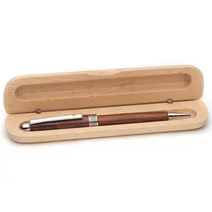 Изготовленный На Заказ бамбуковый и деревянный футляр для ручек шариковый карандаш защитная упаковка подарочный футляр магнит/откидная крышка поворотный/раздвижной дизайн сверху