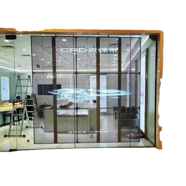 Indoor and semi-outdoor transparent led display screen