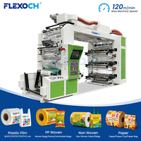 Presse flexographique haute précision 6 couleurs pour l'impression de gobelets en papier, sacs kraft et emballages alimentaires