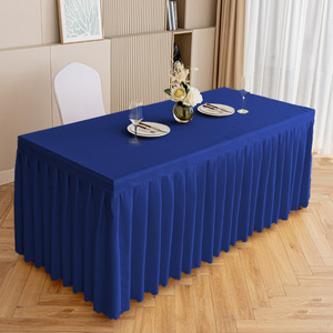 Nappe de table rectangulaire moderne anti-rides et anti-poussière pour banquets, mariages et événements, avec logo personnalisé, pour la maison et l'Europe - Product Image 5