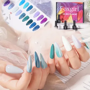 R S Nagel Professionele Gel Nagels Uv Gel Set Hoge Kwaliteit Vintage Blue Foxgirl Gel Polish Kit