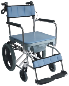 Portable Folding Manual Wheelchair <strong>Elderly</strong> Rehabilitation Reinforcement Bath <strong>Chair</strong> Commode Toilet Walker Shower <strong>Chair</strong> Features - Product Image 1