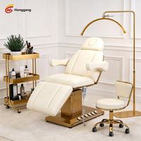 Nouveau design populaire : Lit de beauté moderne et incurvé pour salon de beauté, idéal pour les soins des cils et du visage, en vente.