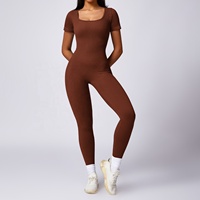 Nouveau haute qualité sportive femme ventre contrôle sans couture une pièce corps façonnage combinaison Yoga combinaisons vêtements de sport