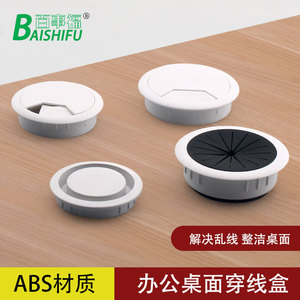 Cache-câble rond en plastique avec ressort, boîte à fils murale, anti-poussière, décoratif, blanc, durable - Product Image 3