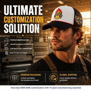 Casquette Trucker Personnalisée avec Logo Blanc Noir Léopard Argyle, Broderie 3D Équipe Motocross MX, Casquette Snapback en Maille à 6 Panneaux, Faible MOQ - Product Image 6