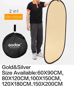 Réflecteur ovale portable Godox 2-en-1 150x200cm pour <span class=keywords><strong>studio</strong></span> photo. - Product Image 6