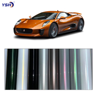 Autocollant voitures peinture protection sur rouleaux personnalisés arc-en-ciel fibre de carbone cristal voiture Ppf feuille Auto Film