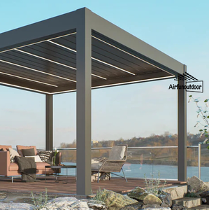 Casa de jardín pérgola de metal impermeable bioclimática pérgola de aluminio Casa de jardín pérgola de metal - Product Image 5