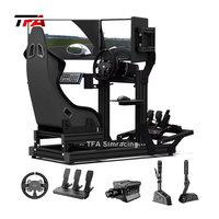 Cockpit de simulateur de course réglable en profilé aluminium, compatible avec Logitech G29 G920 G923 Fanatec Moza