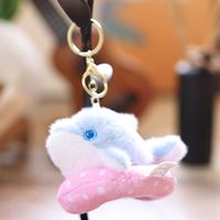 Anneau de natation mignon tube ours polaire pingouin dauphin loutre poupée en peluche porte-clés pendentif peluche océan mer peluche breloque de sac