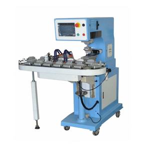 เครื่องพิมพ์แพดกึ่งอัตโนมัติแบบสีเดียว สภาพใหม่ ควบคุมด้วย PLC เซอร์โว พร้อมสายพานลำเลียงแบบแมนนวล ถ้วยหมึกพิมพ์ฉลาก เครื่องพิมพ์กราเวียร์ - Product Image 3