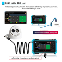 NOYAFA NF-IPC715 Probador de CCTV 4K HD Todo en Uno, Monitor Multifunción para Cámaras IP con Batería Integrada, Cable Wi-Fi para Soporte PoE