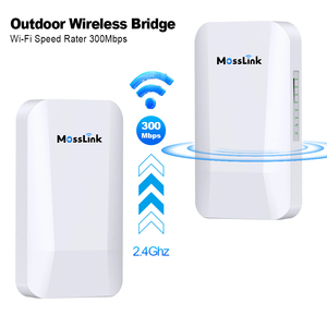 Dài phạm vi 1-2Km điểm đến điểm cầu không dây 2.4G 300Mbps ngoài trời CPE 14db ăng-ten không dây Ethernet cầu cho CCTV Camera - Product Image 4