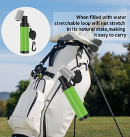 Brosse à eau de golf avec logo personnalisé Brosse de nettoyage de club de golf de grande capacité avec vaporisateur Cadeaux essentiels pour hommes
