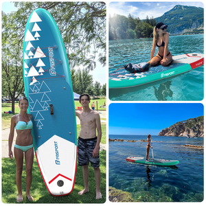Planche de yoga gonflable 11'x33"x6" avec pont large antidérapant, stable pour la pêche, le <span class=keywords><strong>surf</strong></span> et les sports nautiques - Product Image 5