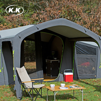 Kawagebo Kamp (KK) 25' X 18.4' Gonflable 42.8 ㎡   Tente de camping gonflable pour 8 à 14 personnes avec 2 chambres