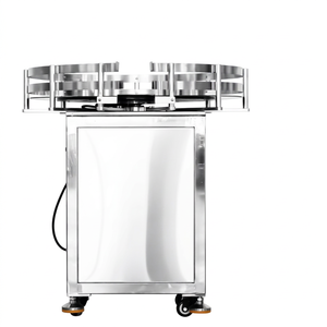 Pure Copper Mobile Electric Automatic Rotary Bottle Arranging Equipment 304 Stainless Steel Variable Speed Unscrambler 220V 1 - Product Image 1