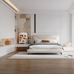 Ensemble de chambre à coucher pliable sur mesure avec grand rangement, armoire en bois massif, meubles de maison complets - Product Image 2