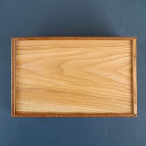 Boîte à mouchoirs en bois décorative pour la maison, design à <span class=keywords><strong>grain</strong></span> vertical, avec angle d'arc sécurisé - Product Image 5