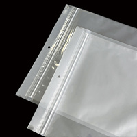 Sacs en plastique transparents avec fermeture éclair en PE, sacs à fermeture éclair en PE, pochettes d'emballage en polyéthylène transparentes pour le rangement des vêtements et des accessoires