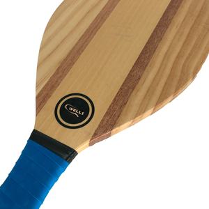 Wooden <span class=keywords><strong>Beach</strong></span> Striped <span class=keywords><strong>Paddle</strong></span> <span class=keywords><strong>Ball</strong></span> <span class=keywords><strong>Set</strong></span> - Tennis schläger Outdoor Sport <span class=keywords><strong>Beach</strong></span> Games Pine und Sapele - Product Image 2
