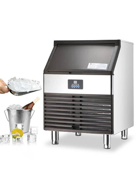 Low Power Consumption Quiet Commercial Ice Cube Machine Counter Transparent Generous Ice Making Machine